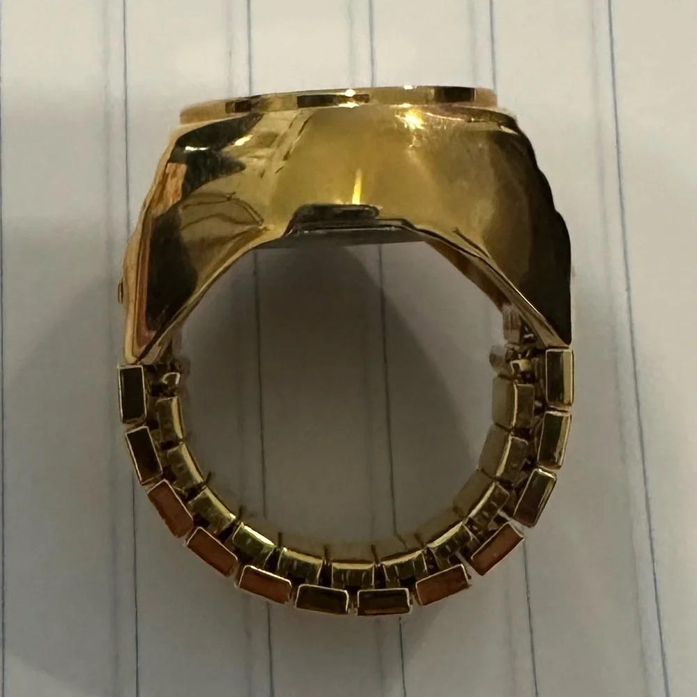 Cenere Quartz Watch Ring
